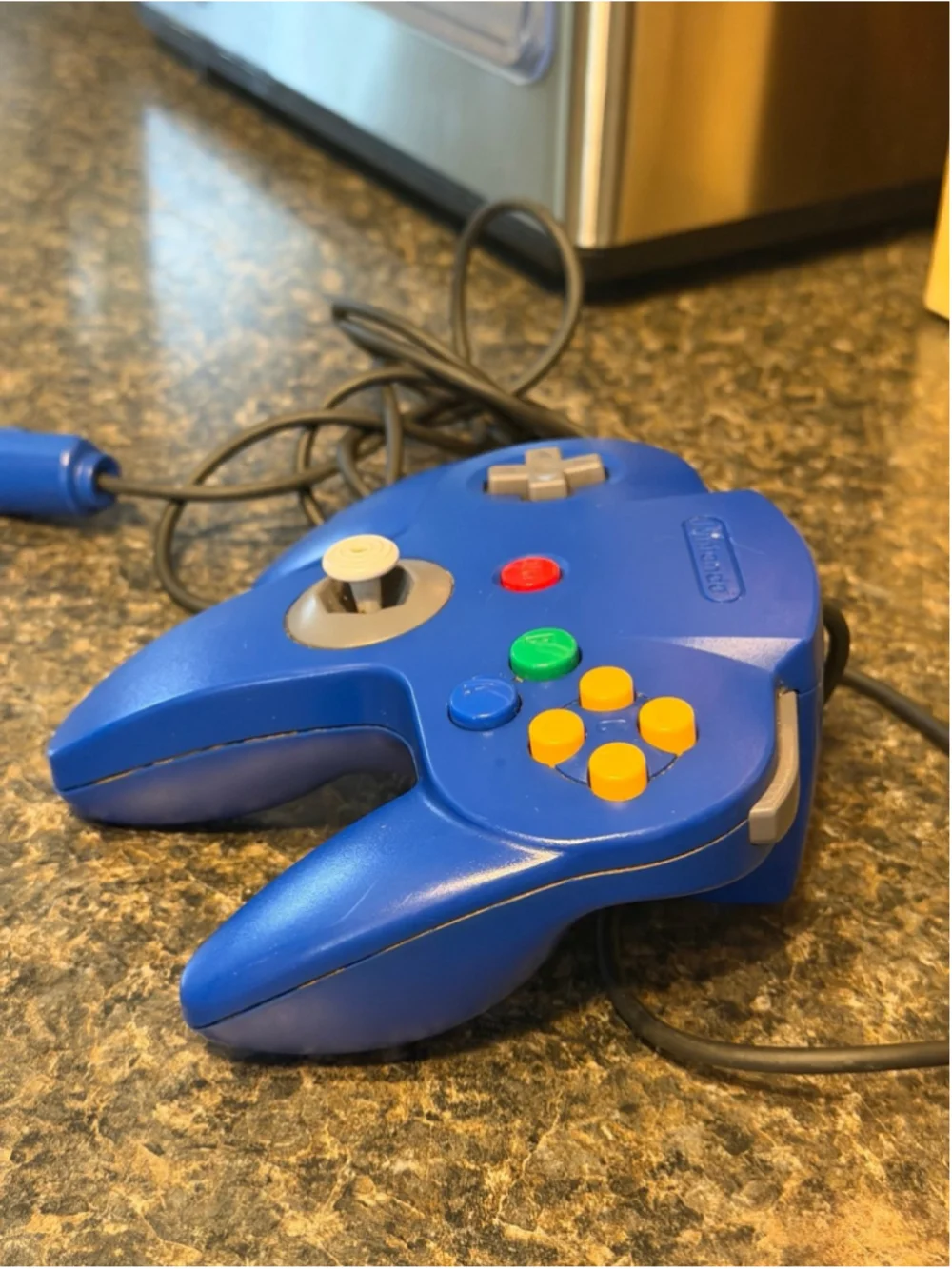 Nintendo 64 N64 OEM Authentic NUS-005 Controller Blue